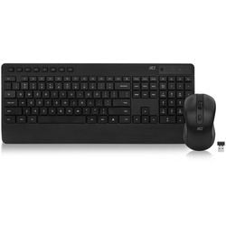 Act Tastatur und Maus AC5725 Wireless QWERTY Schwarz