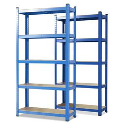 Ty Schrank Karat Lakota MDF, Stahlblech 900 x 400 x 1800 mm blau