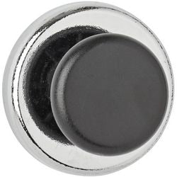 Maul Magnet rund 1 Stück 5 kg Stahlferrit mit Haken ø 3,6 x 2,4 cm silber
