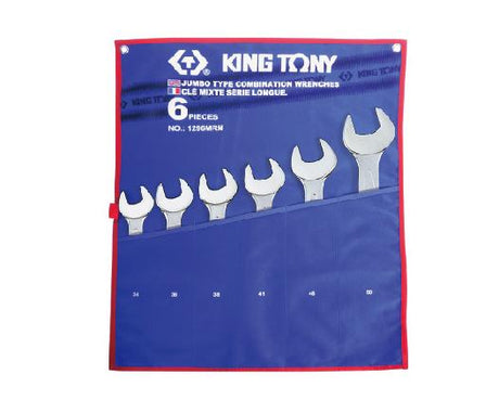 King tony set van platte-oogmoersleutels 34-50 mm 6szt.