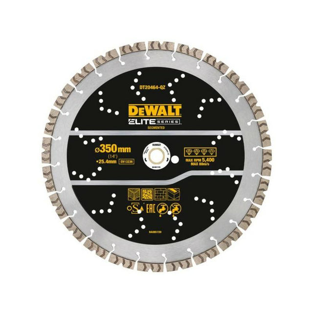 Dewalt diamond segment schild 350mm algemeen gebruik van elite