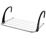 Metall-Wäscheständer 3 Meter silber