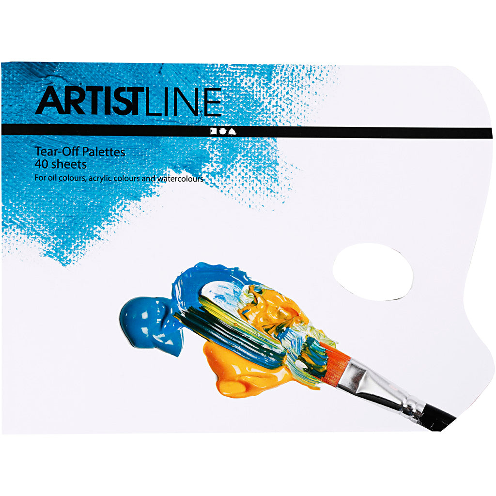 Creativ Company Abreißpalette, L: 31 cm, B: 23 cm, weiß, 1 Stück