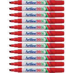 Permanentmarker Artline 90 Ultra 2-5 mm rot diagonal umweltfreundlich
