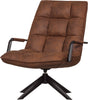 Woood Jouke Drehsessel - Kunstleder - Cognac - 96x70x85