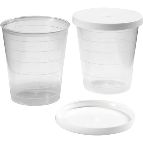 Becher mit Deckel, 30 ml, 75 Stück 1 Karton