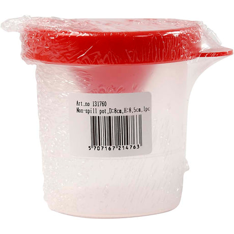 Creativ Company auslaufsicherer Topf, H: 8,5 cm, T 8 cm, 250 ml, 1 Stück