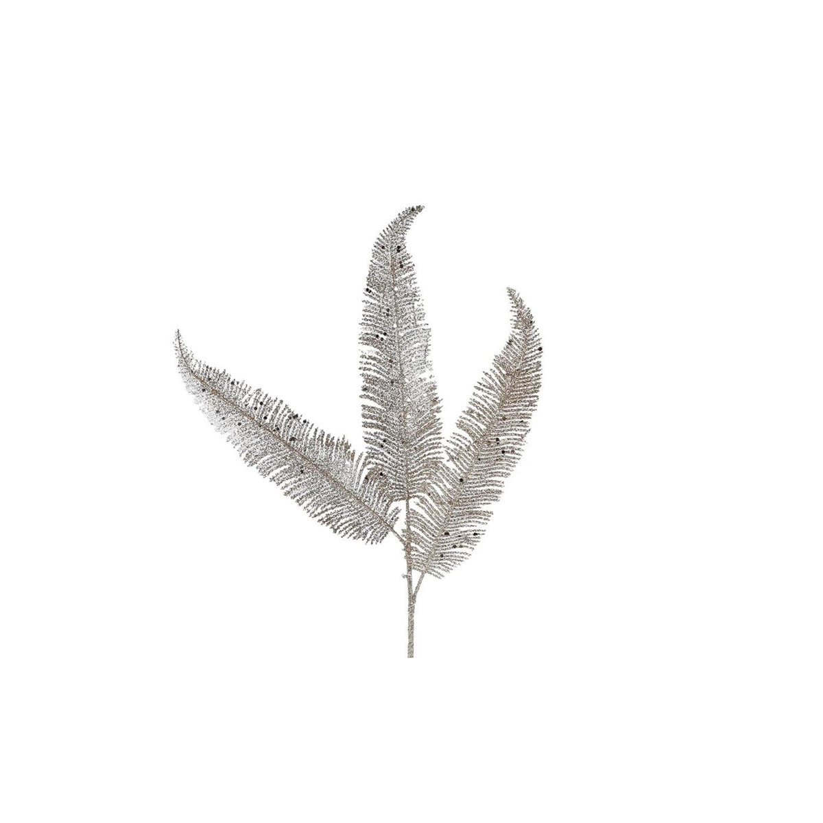 Kunsttak iron tree leaves champagne goud 64cm