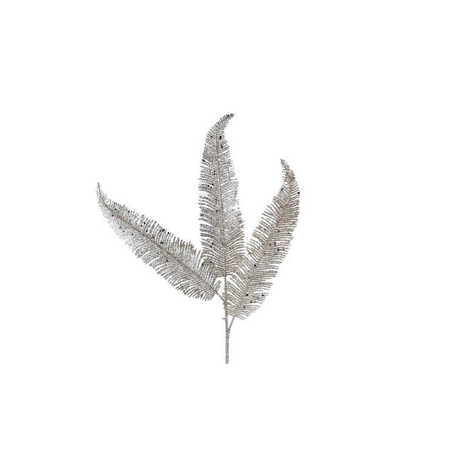 Kunsttak iron tree leaves champagne goud 64cm