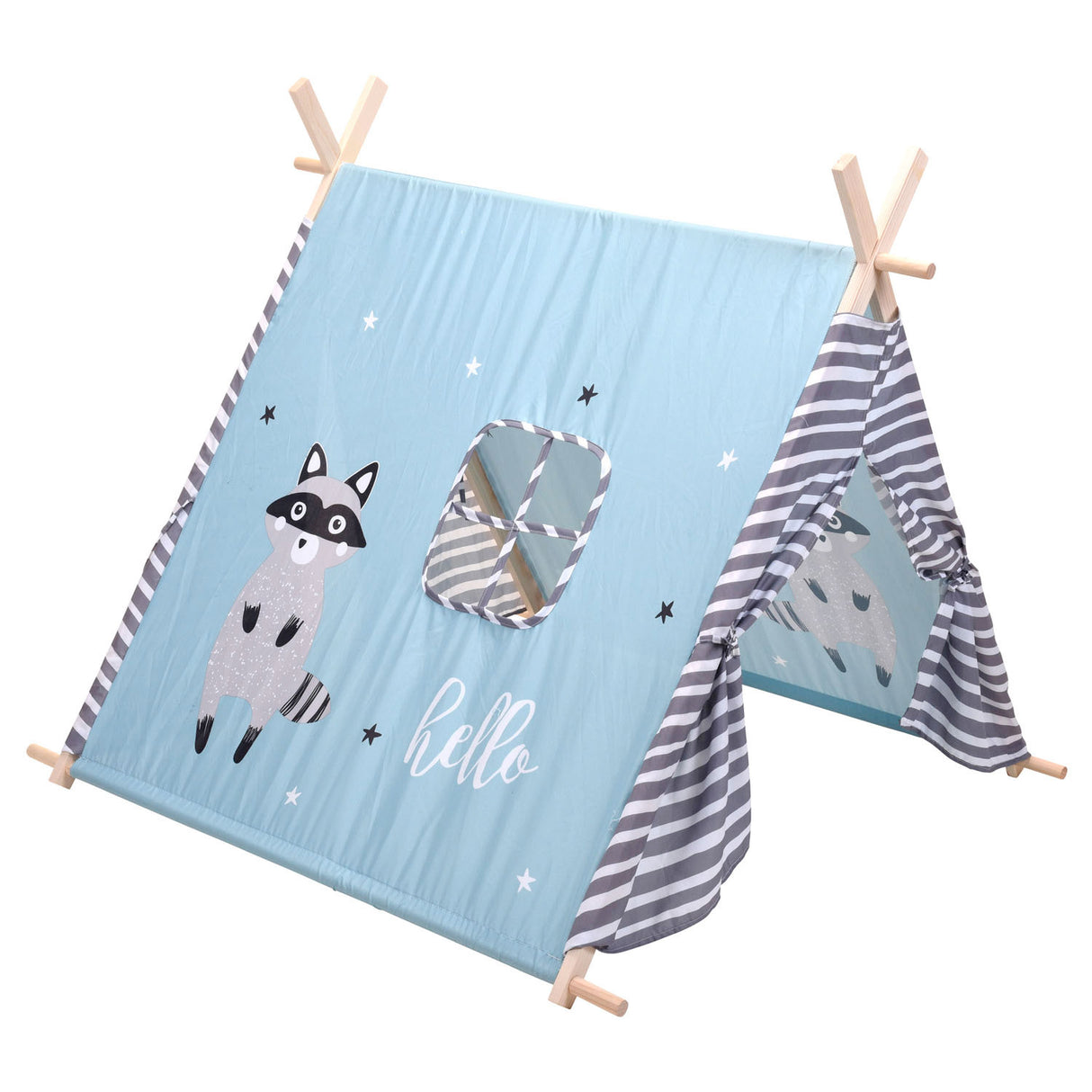 Gemütlicher Kinderzelt Polyester - Waschbär