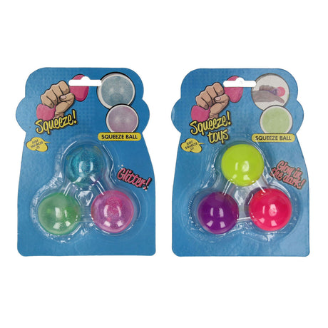 Quetschball in klebriger Farbe, 3er-Set