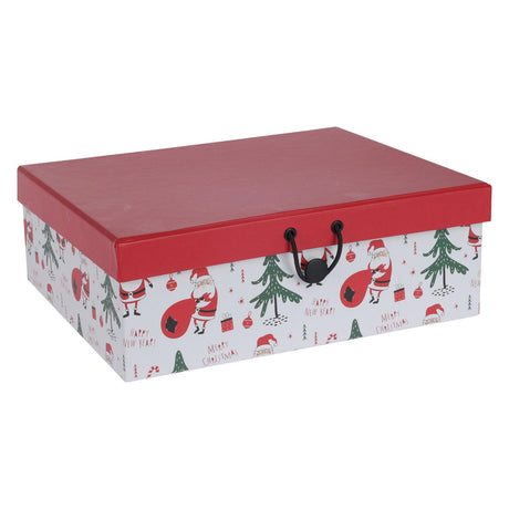 Koopman Geschenkbox-Set, Weihnachts-Geschenkverpackung, Karton, 3er-Set, mehrfarbig.