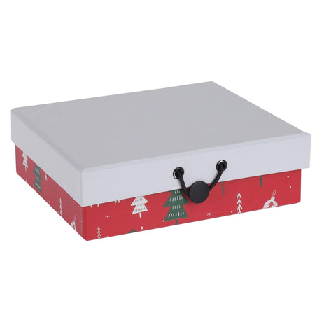 Koopman Geschenkbox-Set, Weihnachts-Geschenkverpackung, Karton, 3er-Set, mehrfarbig.