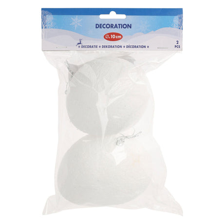 Deko-Schneebälle 10cm, 2St.