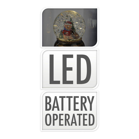 Schüttelkugel Weihnachten mit LED XL