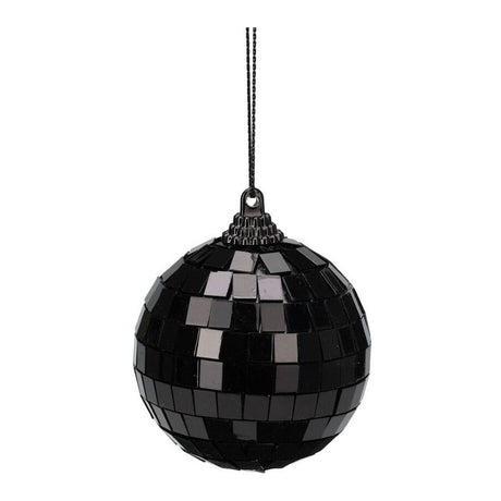 Schwarzes Weihnachtsbauer Spiegelbol, 12st.