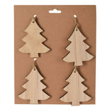 Weihnachtsbügel Natur, 4 -Set von 4