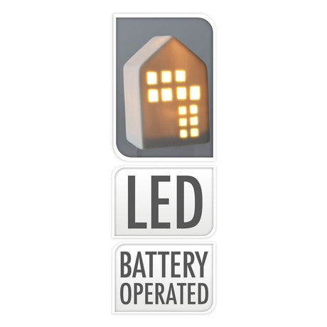 Färben Sie Ihr eigenes Weihnachtshaus mit LED, 12er-Set