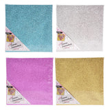 Leinwand Glitter 15x15cm, 12 -Set von 12