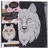 Leinwandglitter mit Druck