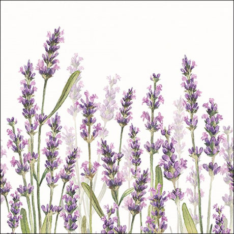 Ambiente Servietten Lavendeltöne weiß 25x25cm
