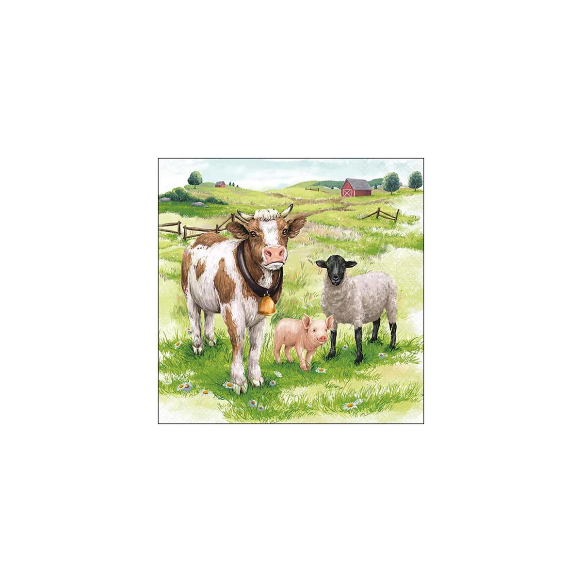 Ambiente servetten 33cm boerderijdieren fsc mix