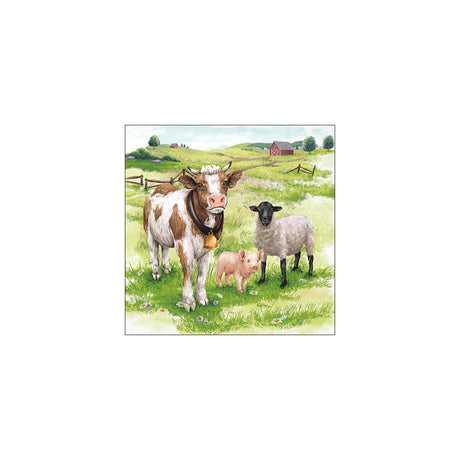 Ambiente servetten 33cm boerderijdieren fsc mix
