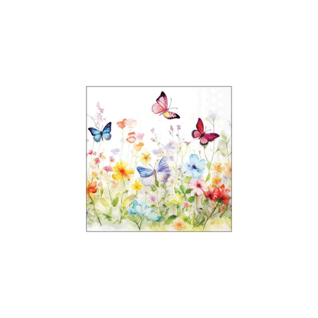Ambiente Servietten 33cm Schmetterlinge im Feld