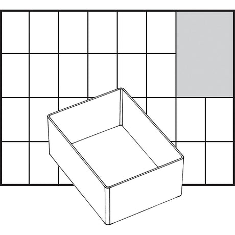 Raaco Insetbox, Größe A7-1, H: 47 mm, Größe 109x79 mm, 1 Stück