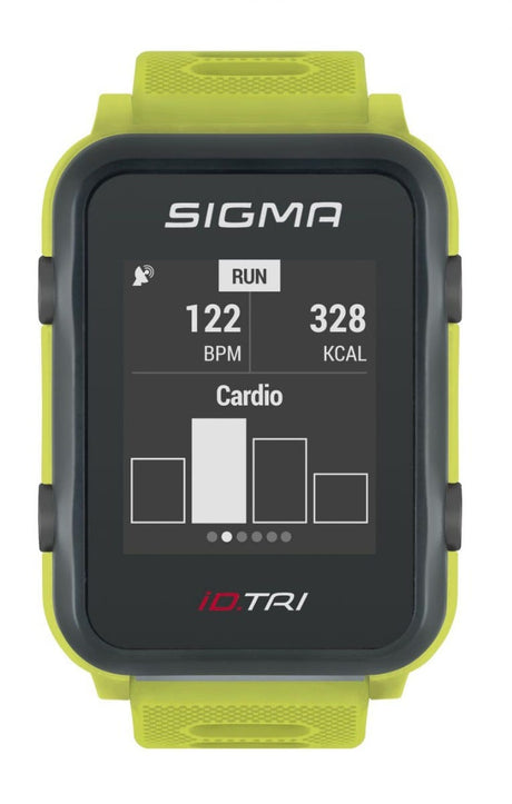 Sigma id.tri neon green basic zs harts gps aktiv+ble+sensor set