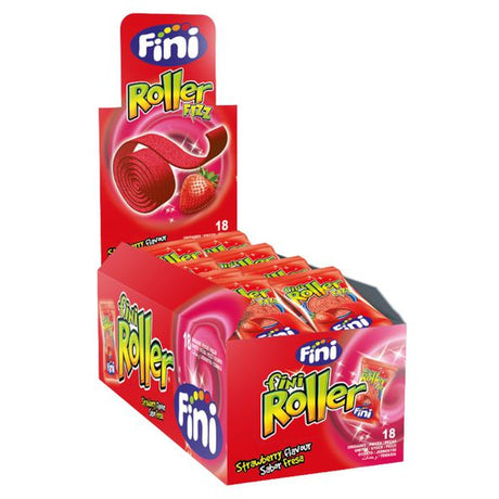 Fini Sour Roller Erdbeerbeutel (18x 20 gr)