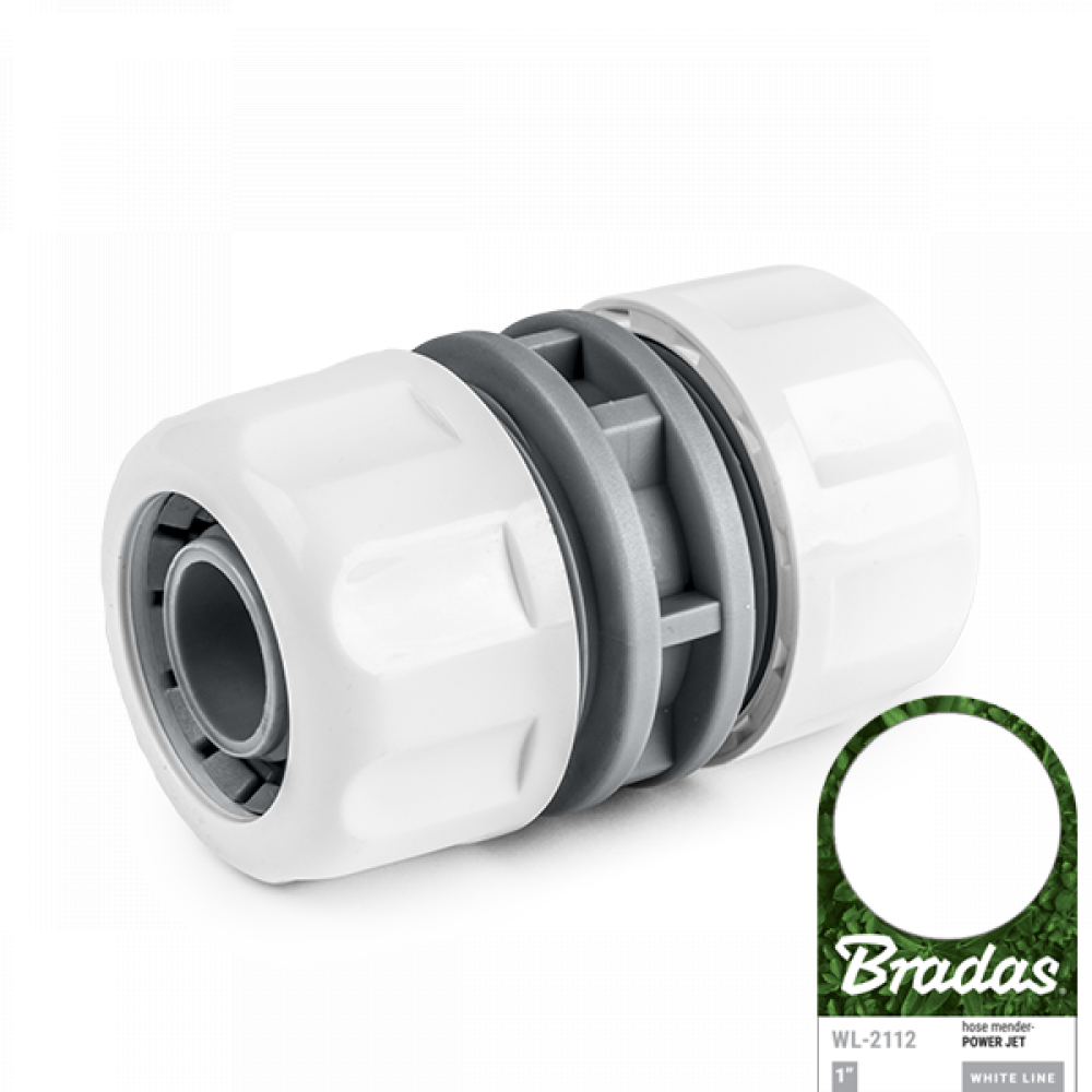 Bradas slangconnector 1 ♪ white ♪ line