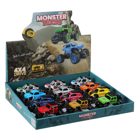 Koopman-Druckguss-Monstertruck zum Zurückziehen