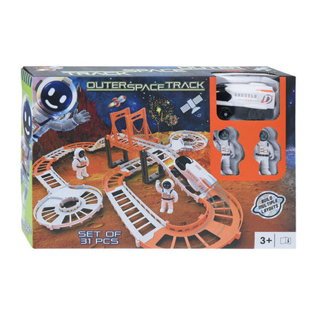 Koopman Weltraumrennbahn-Spielset, 31-teilig.