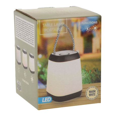 Tischleuchte tragbar LED schwarz
