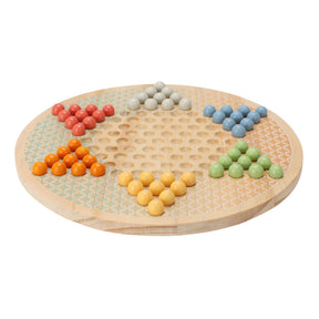 Koopman Holzbrettspiel Halma in Baumwolltasche