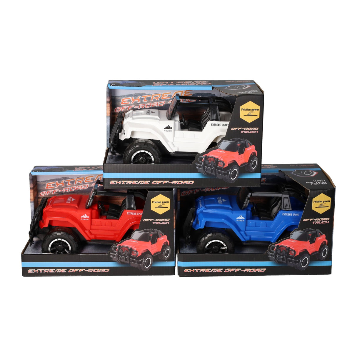 Reibungsjeep 4x4 abseits der Straße, 21 cm