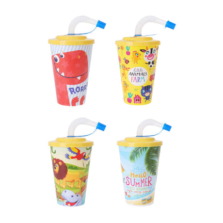 Kinderbecher mit Strohhalm