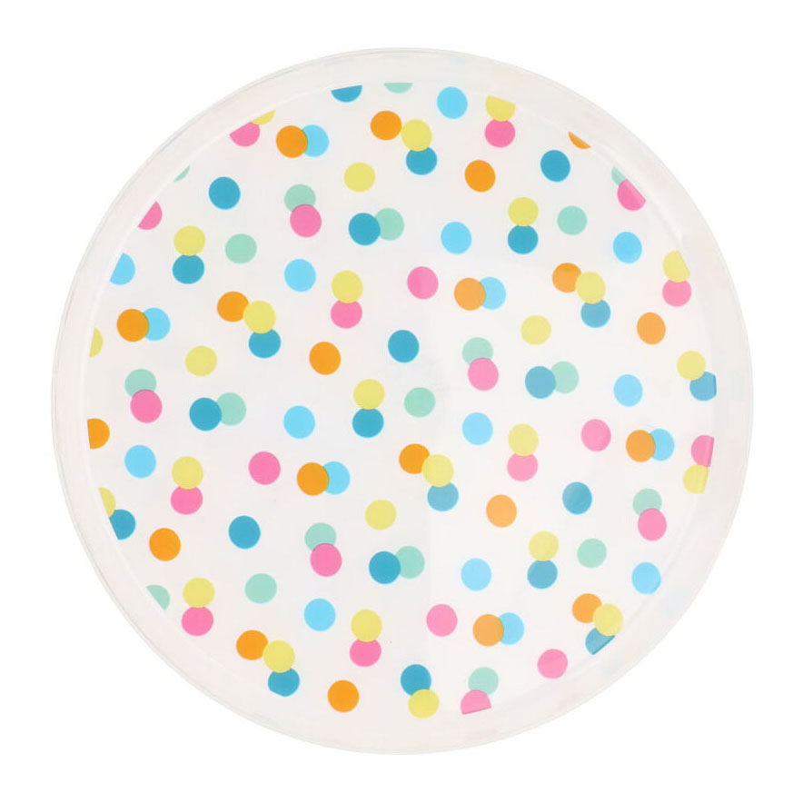 Excellent Houseware Teller mit Punkten 22,5cm, 4 Stk.