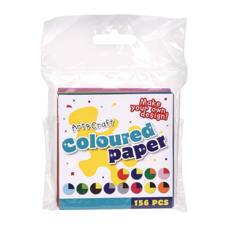Kleines farbiges Papier, 156 Blatt, 7,5 x 7,5 cm