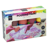 Gießende Acrylfarbe, 4 Farben