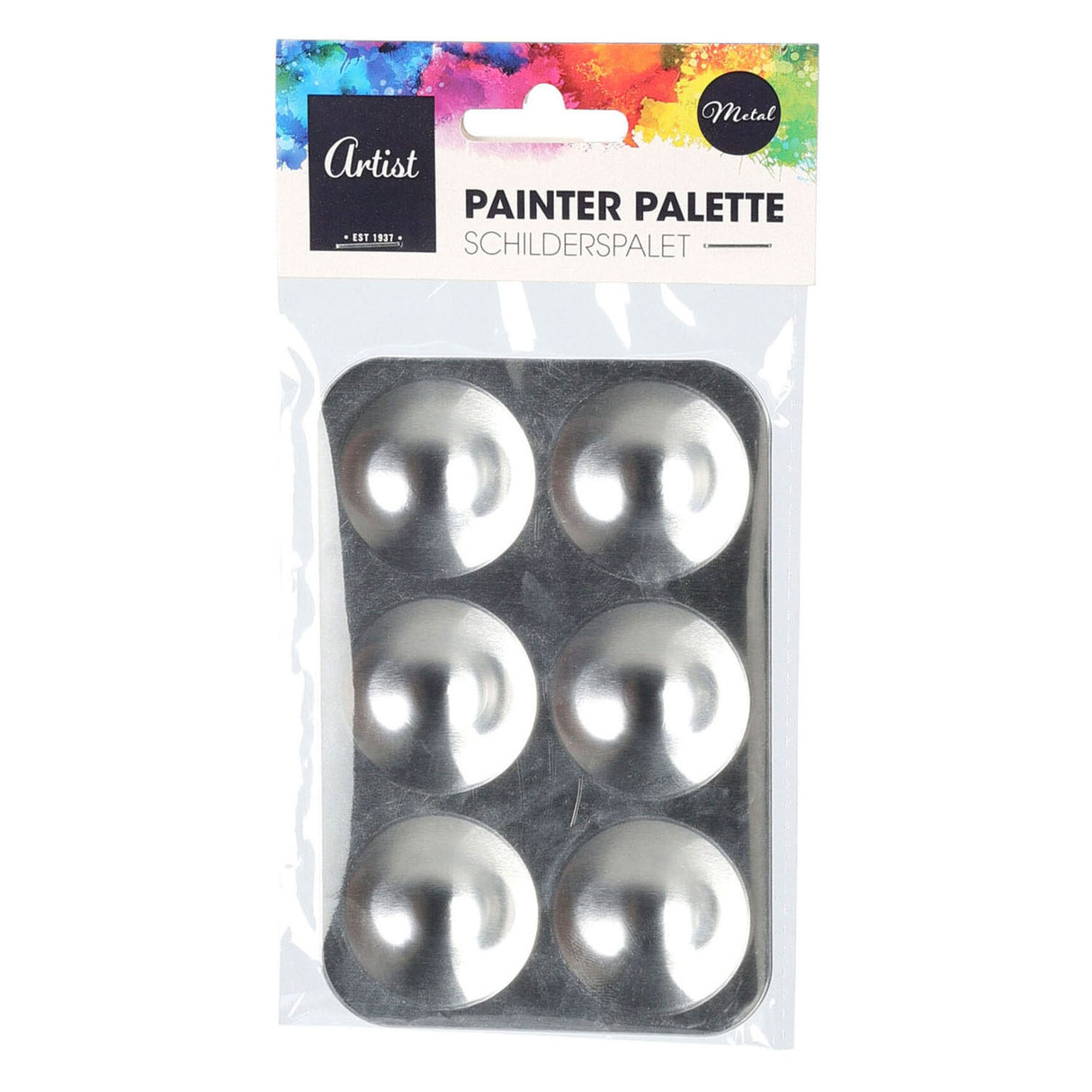 Malpalette aus Metall