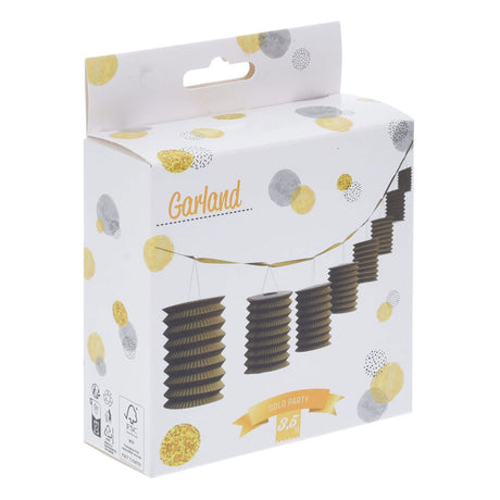 Goldene Laternengirlande, 3,5 Meter