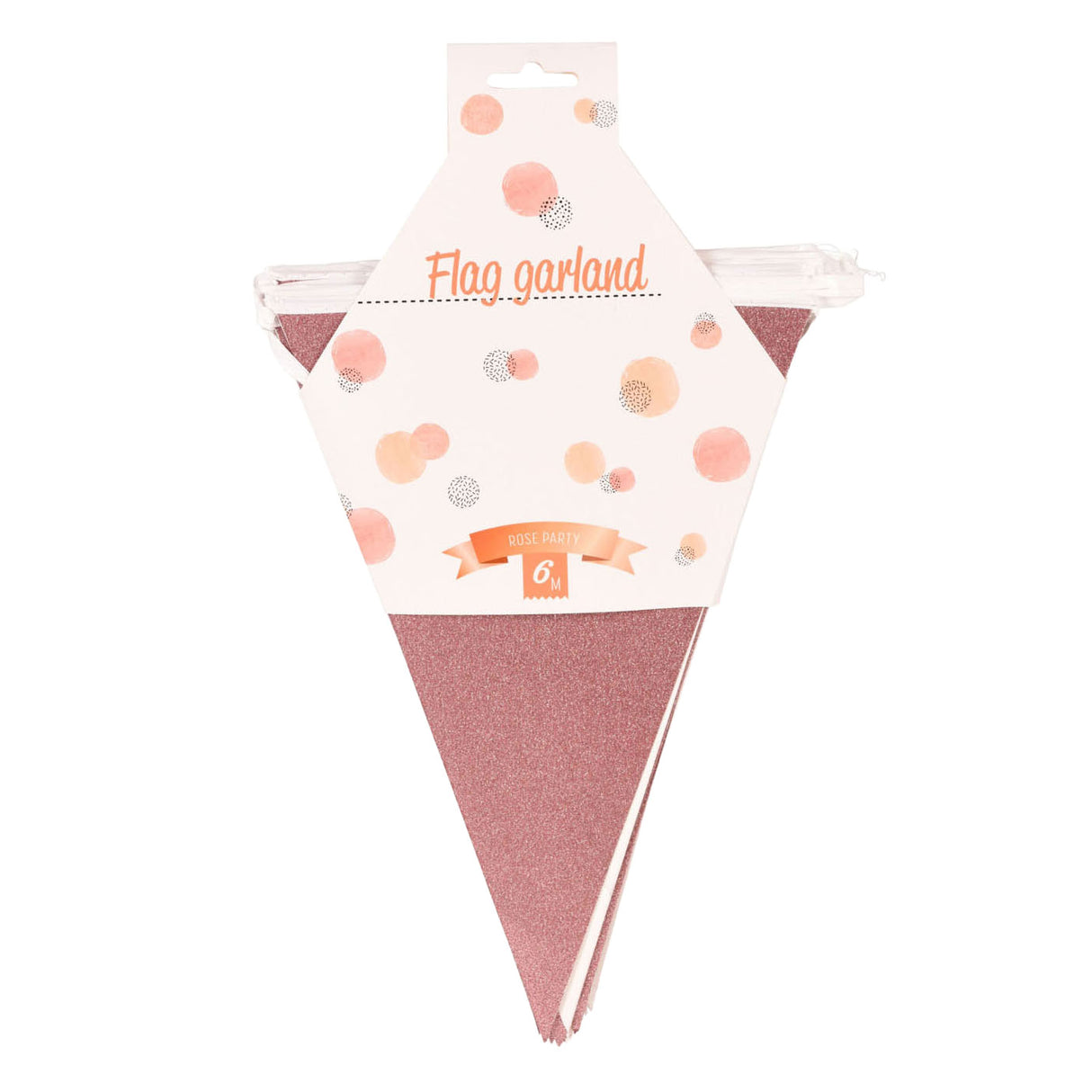 Wimpelkette Roségold, 6m