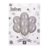 Luftballons Silber, 18St.