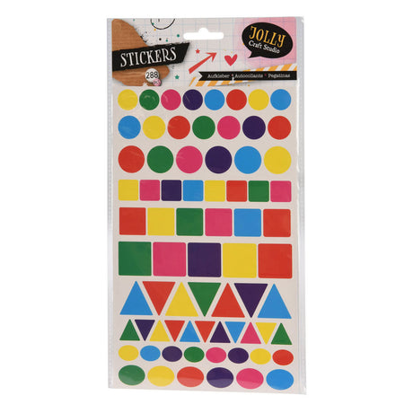 Aufkleber geometrische Formen, 288 Stück.