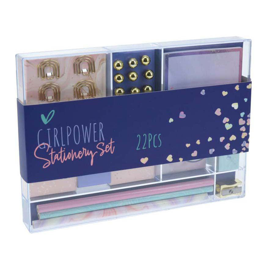 Briefpapier-Set Gold Lila, 22-tlg.