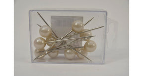 Parelspelden 15x75mm champagne doosje a 10 stuks