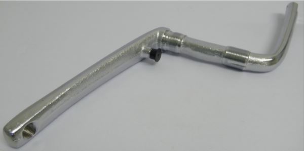 BMX-Kurbel einteilig silber