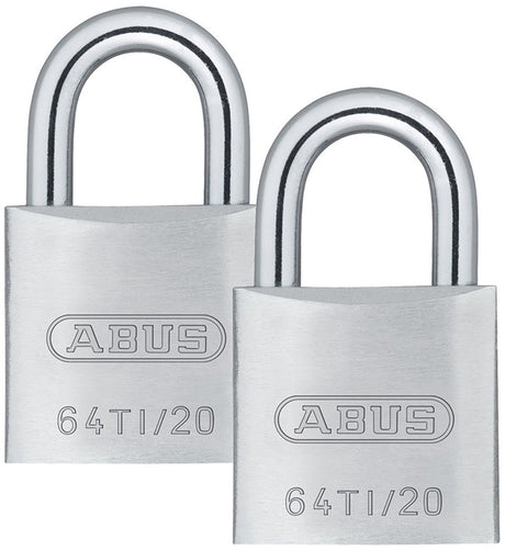 Abus - hangslot - titalium - 64ti 20 twins